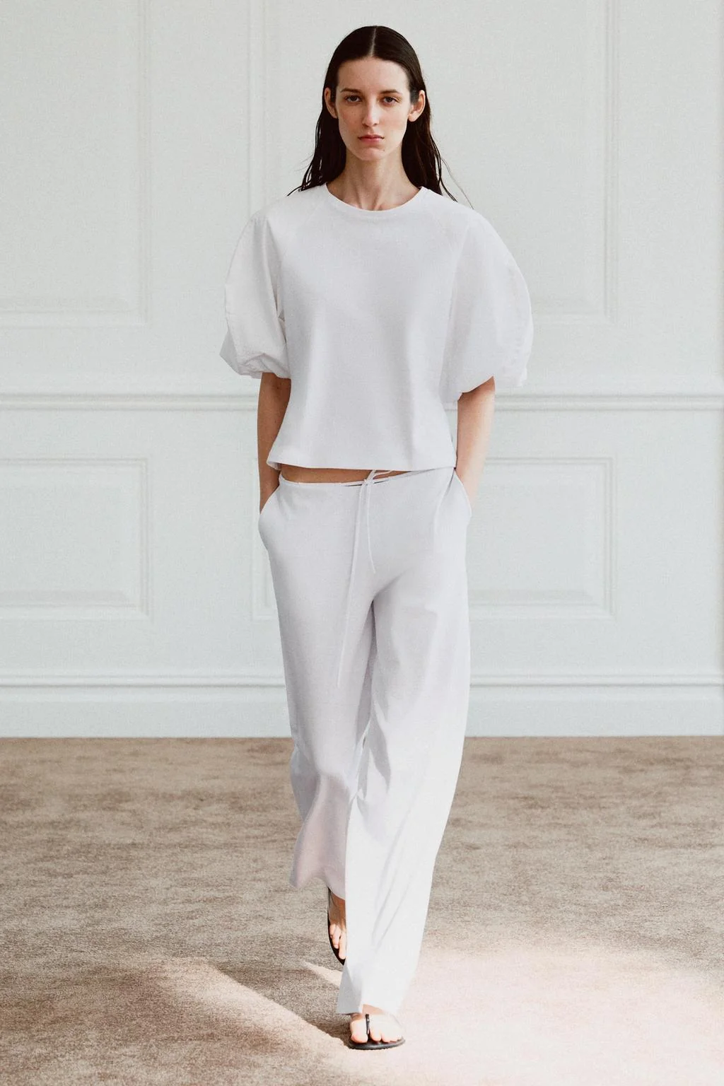 COMBINED PUFF SLEEVE T-SHIRT