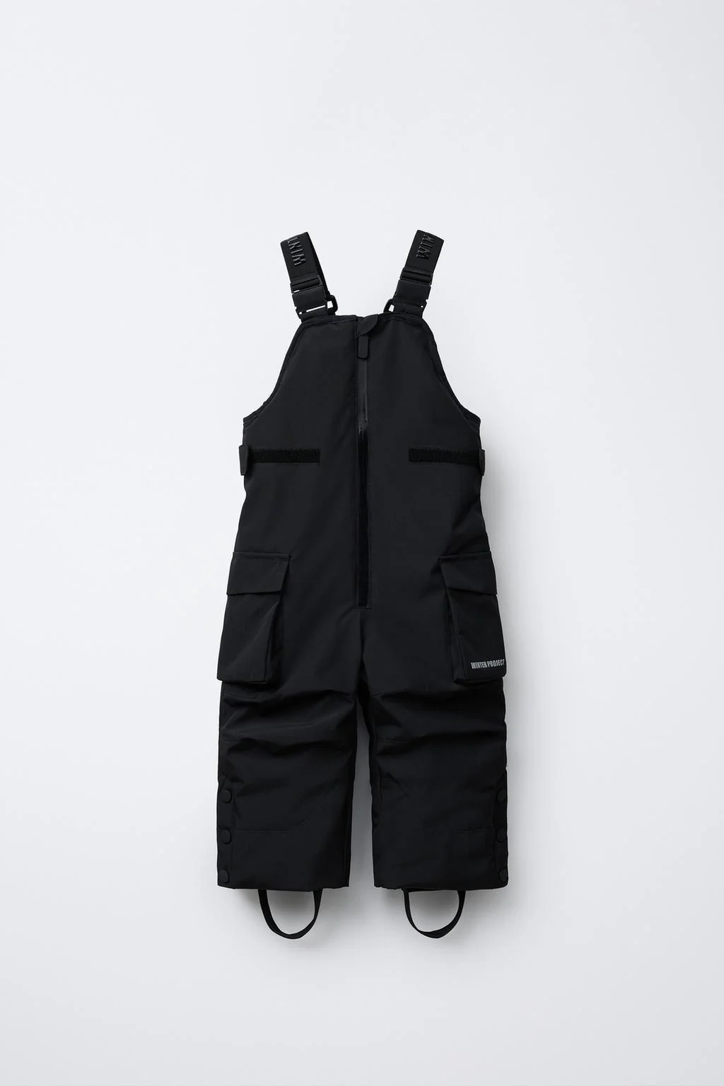 Водонепроницаемый и ветрозащитный комбинезон на лямках с карманами длинный