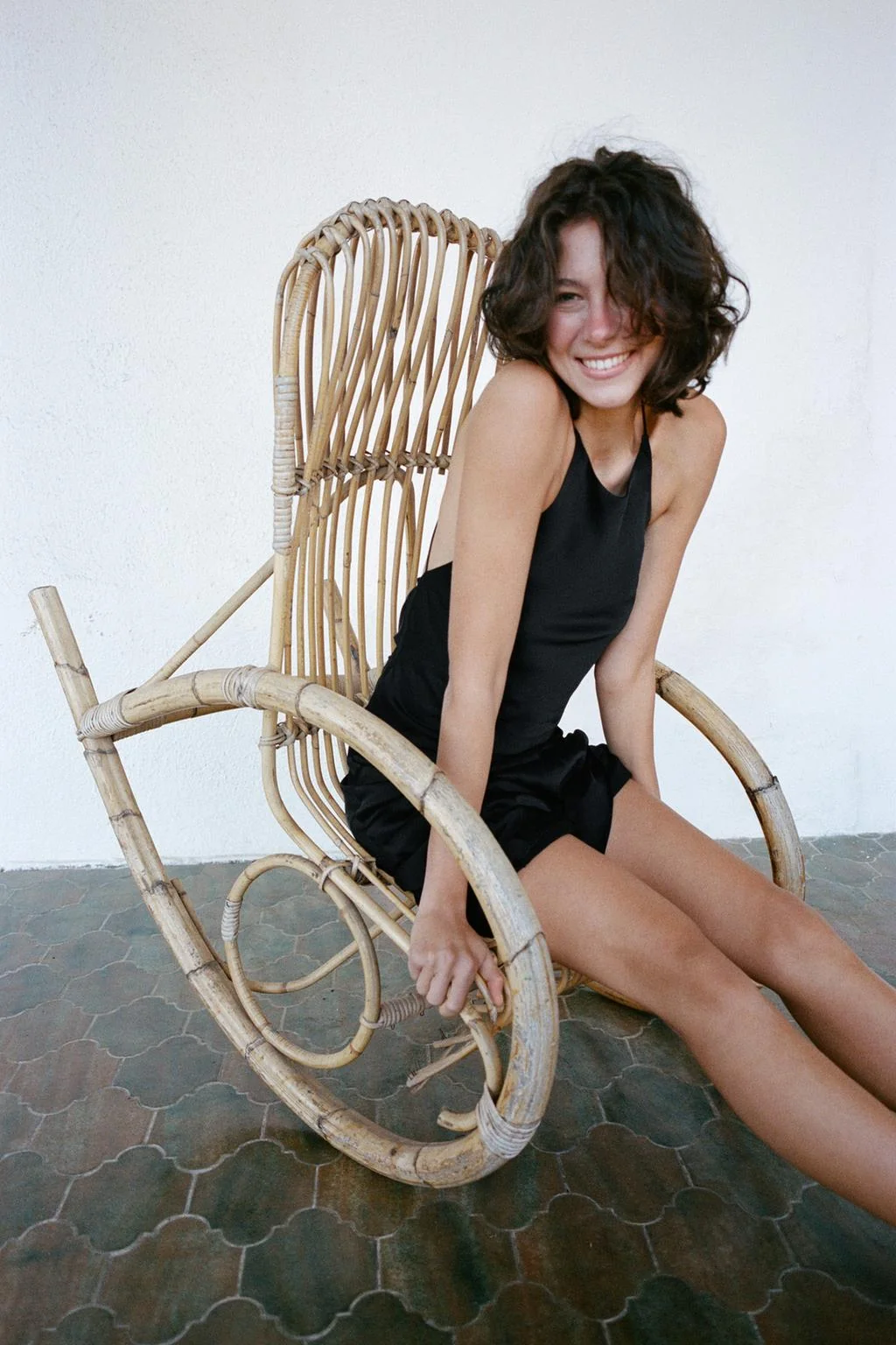 LONG CAMISOLE DRESS WITH KNOT BACK