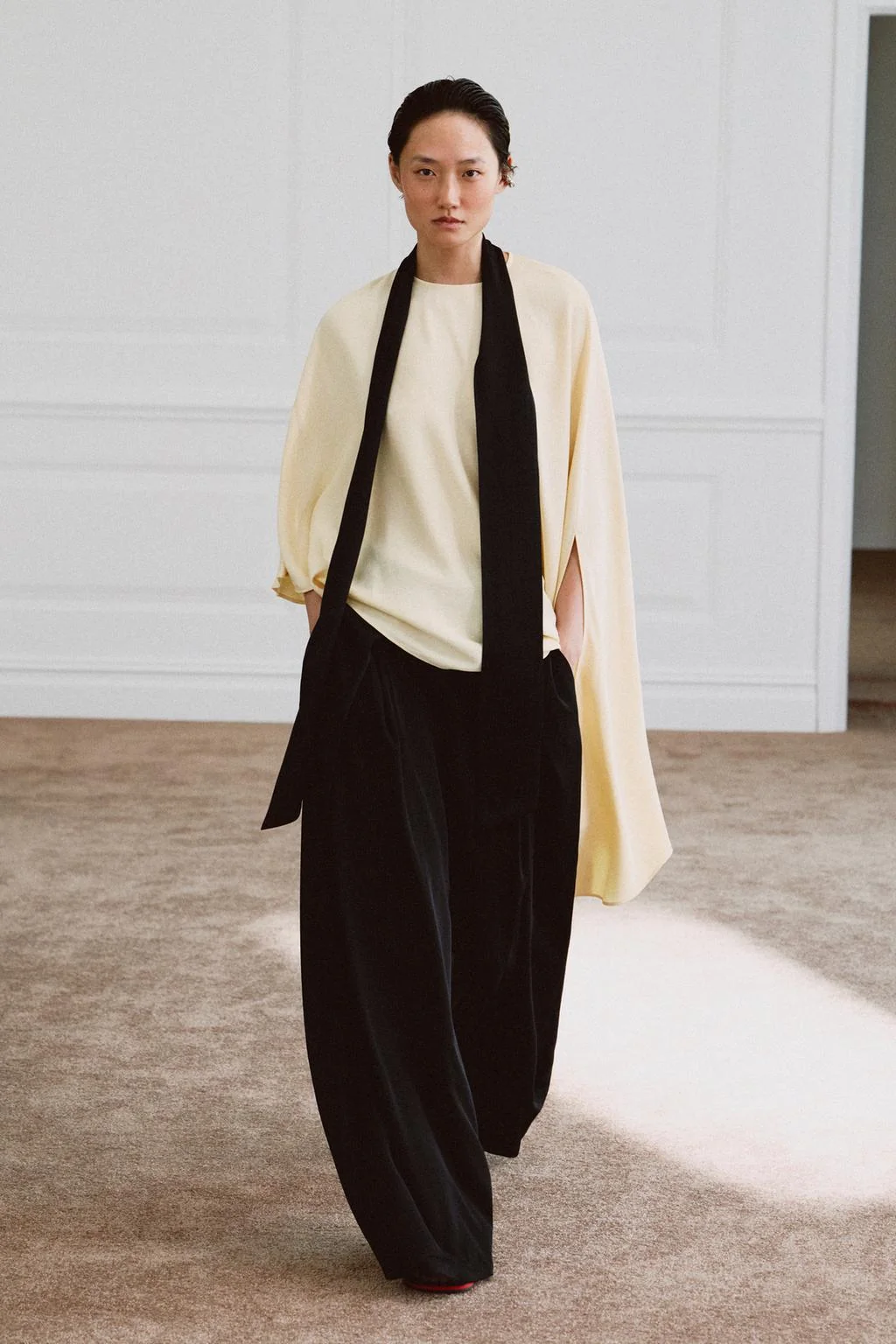 ZW COLLECTION ASYMMETRIC SCARF BLOUSE