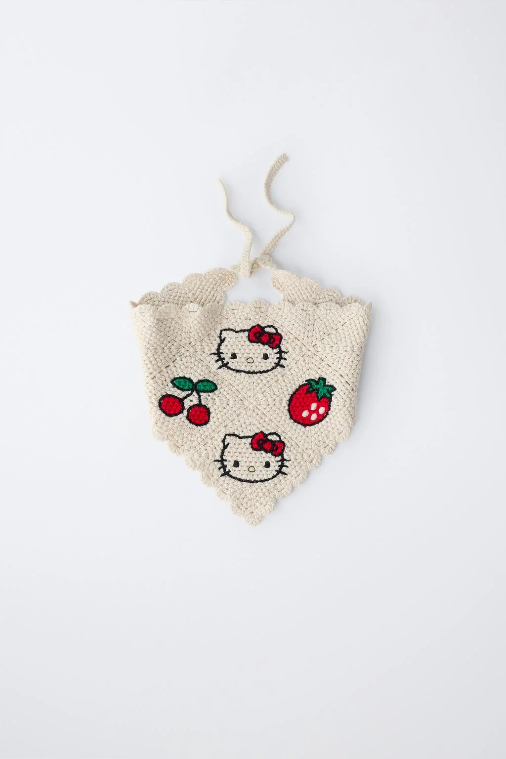 Бандана Hello Kitty © Sanrio вязаная крючком — 1,5 - 6 лет | девочка