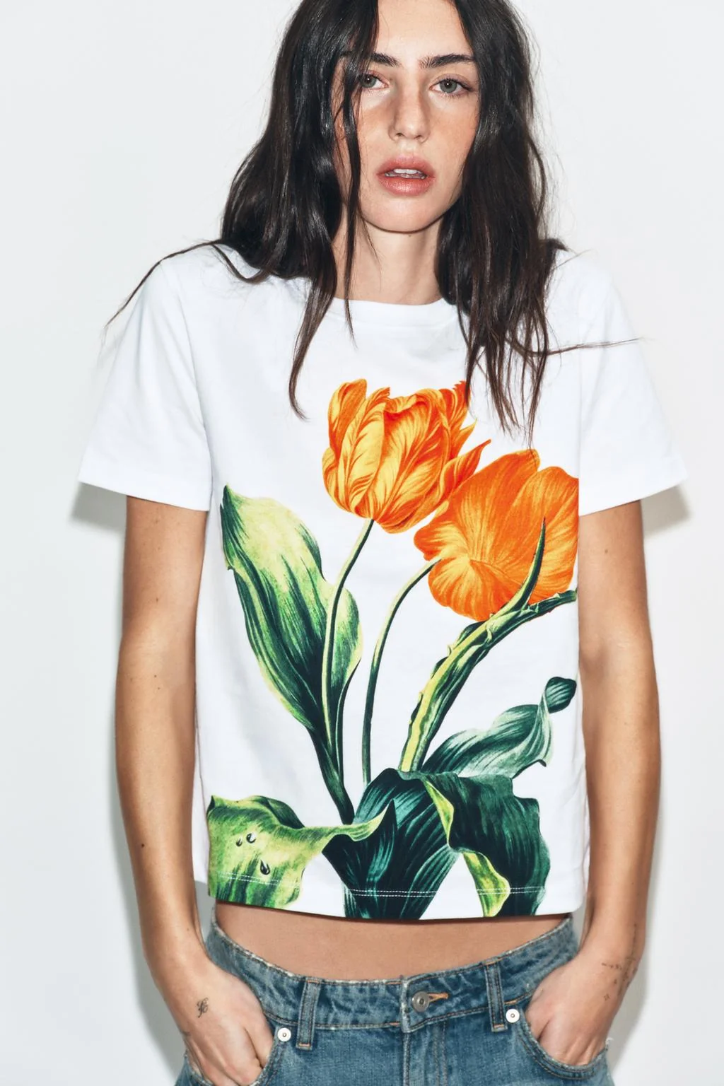 FLORAL PRINT T-SHIRT