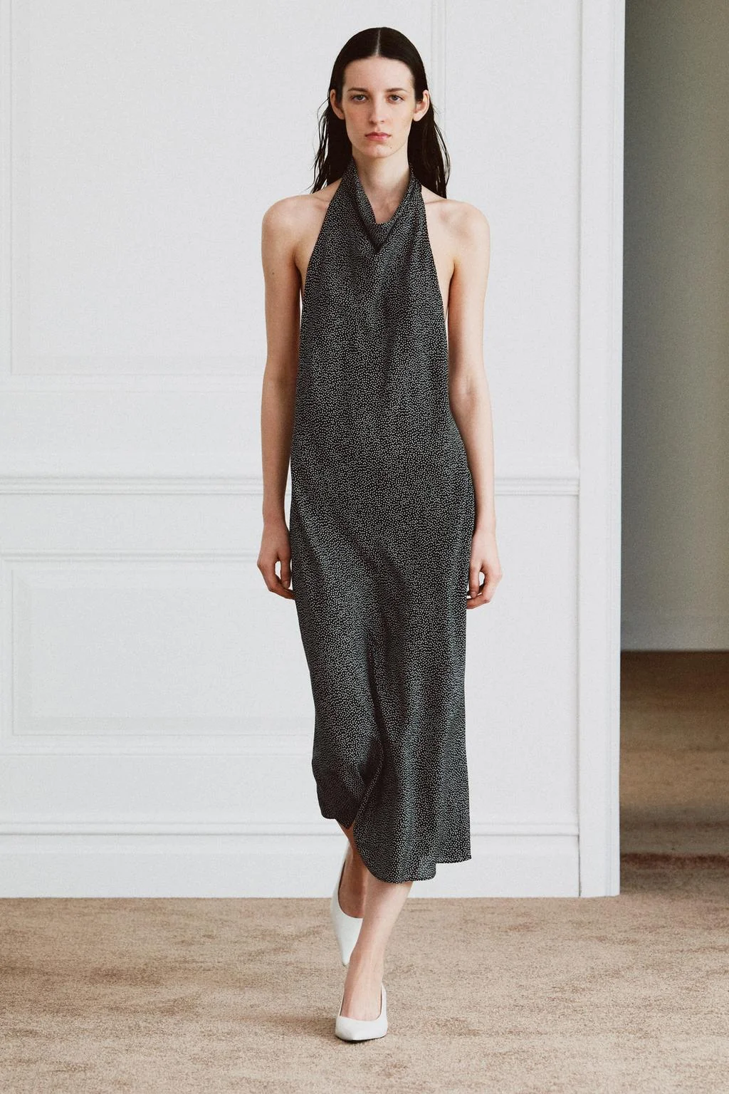 ZW COLLECTION HALTER DOT DRESS