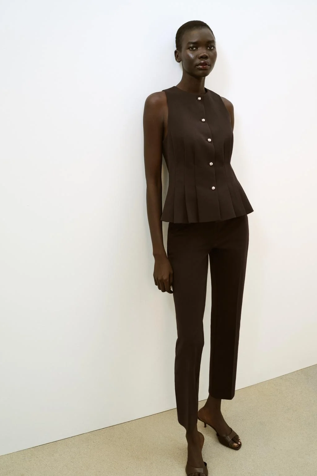 FITTED PEPLUM WAISTCOAT