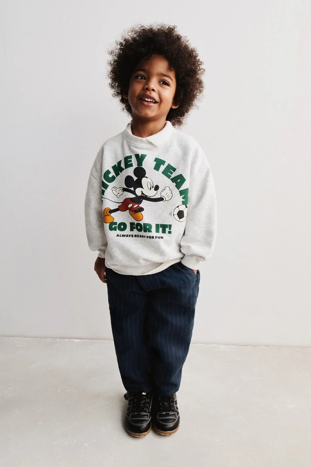 Брюки мешковатые в полоску