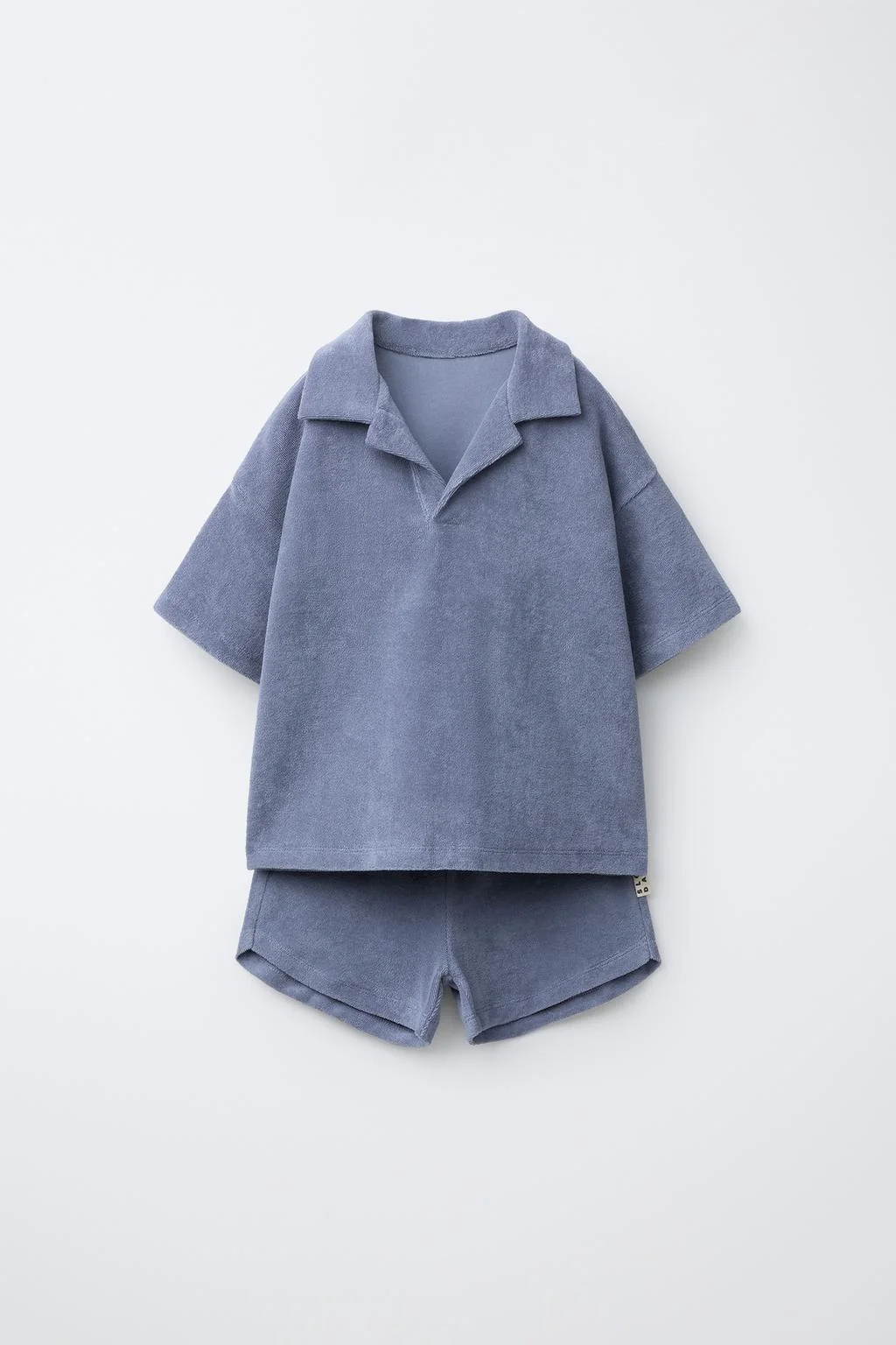 Комплект: поло и шорты-бермуды из махровой ткани