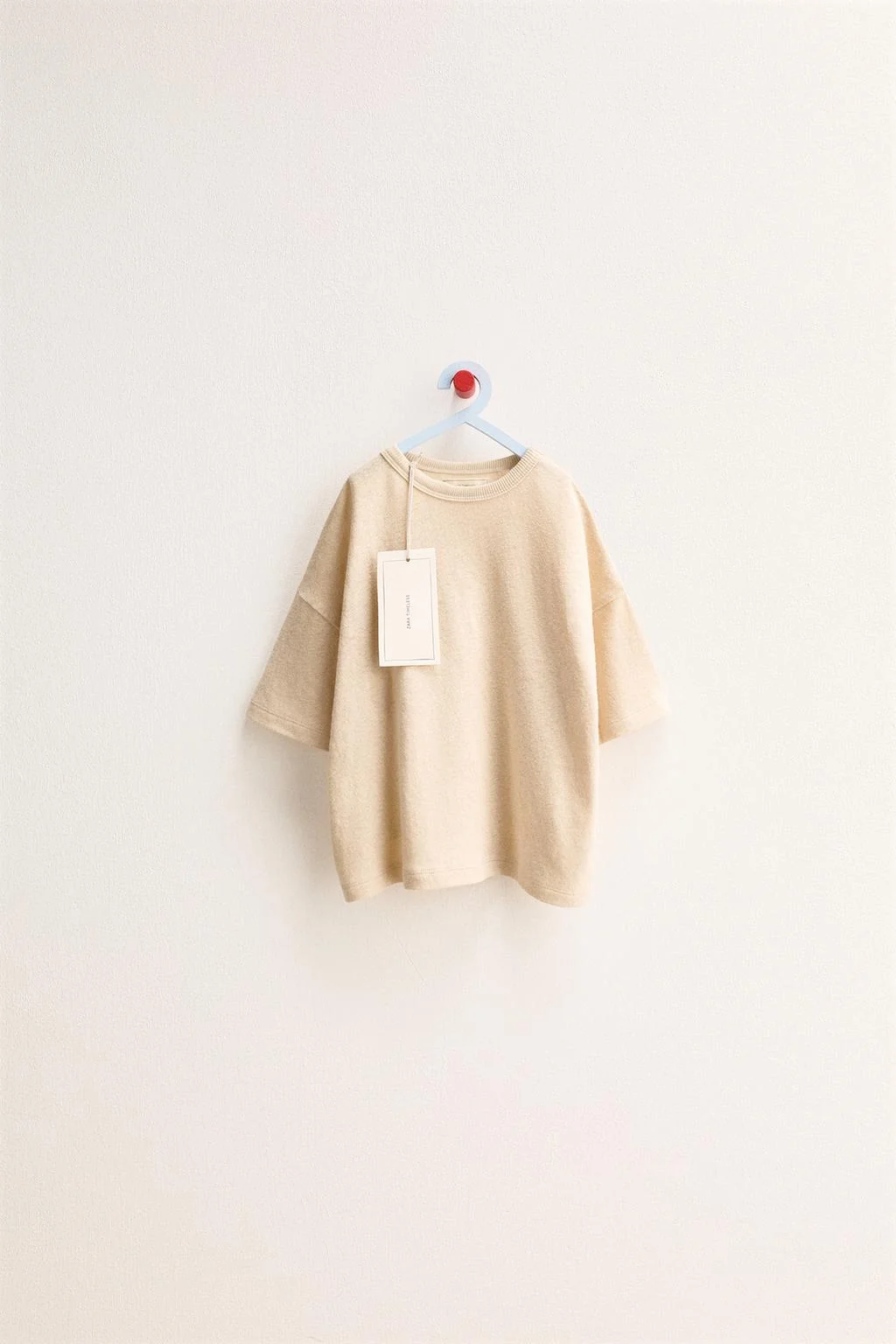 ZARA TIMELESS - Футболка из хлопка и льна