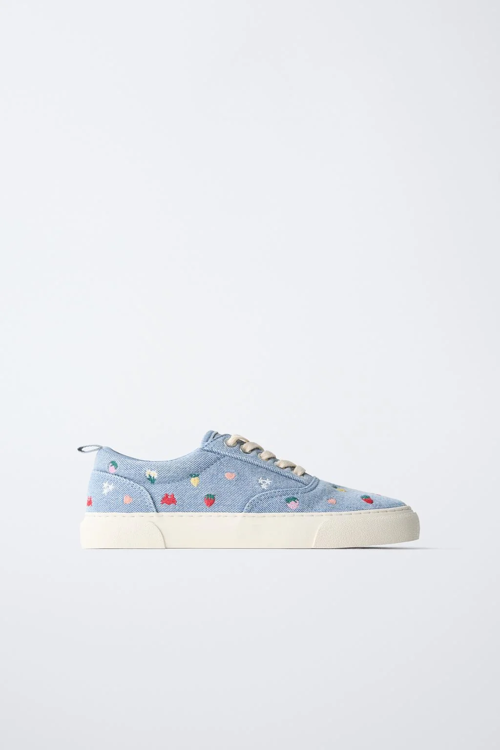 EMBROIDERED COTTON SNEAKERS