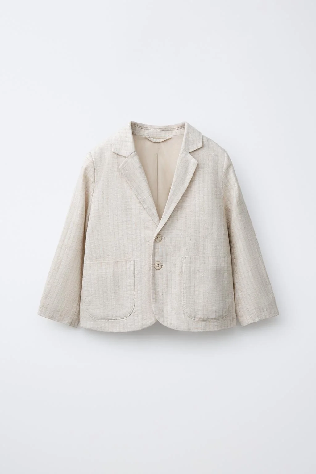 Пиджак в полоску из льняной смеси — ТОТАЛЬНЫЙ ОБРАЗ