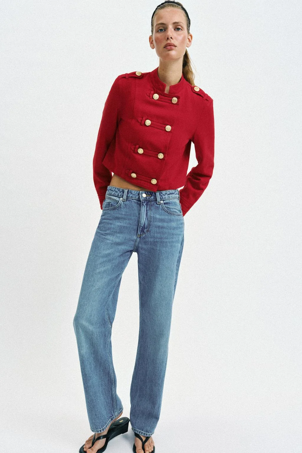 FITTED BUTTON-UP JACKET