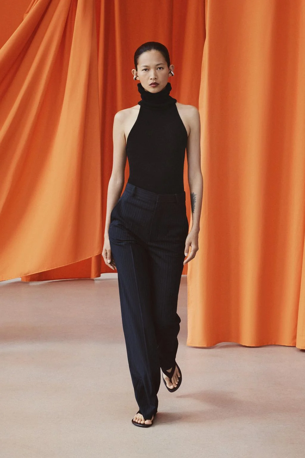 ZW COLLECTION PINSTRIPED TROUSERS