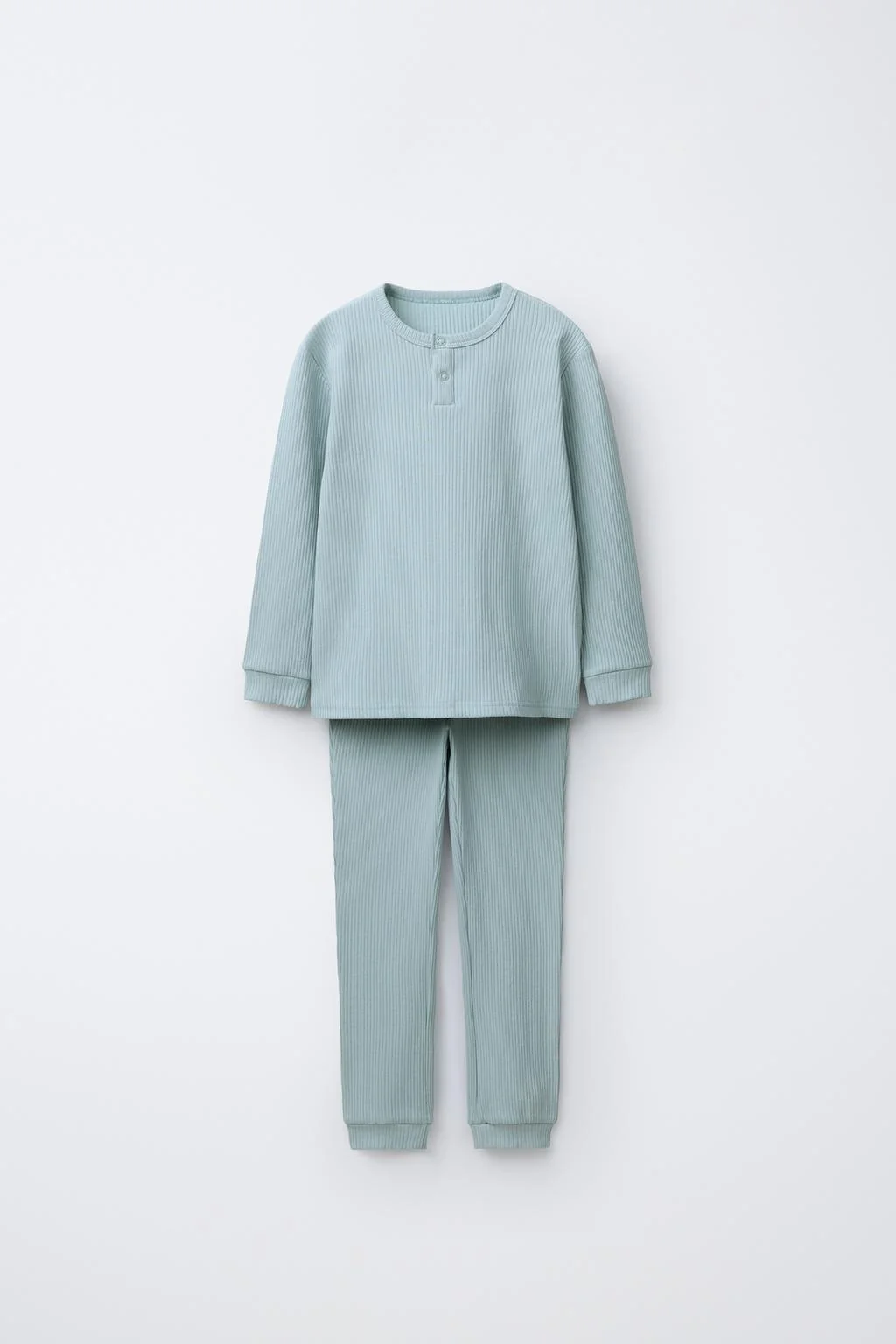 1,5-6 лет / Пижама рубчатая однотонная — 1½ - 6 лет | девочка