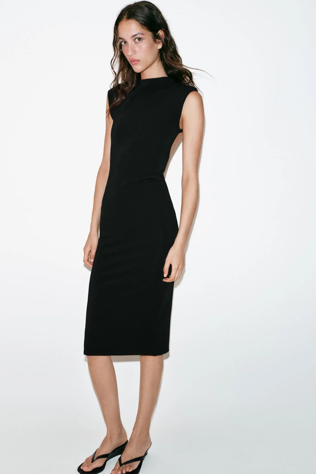STRETCH MIDI DRESS