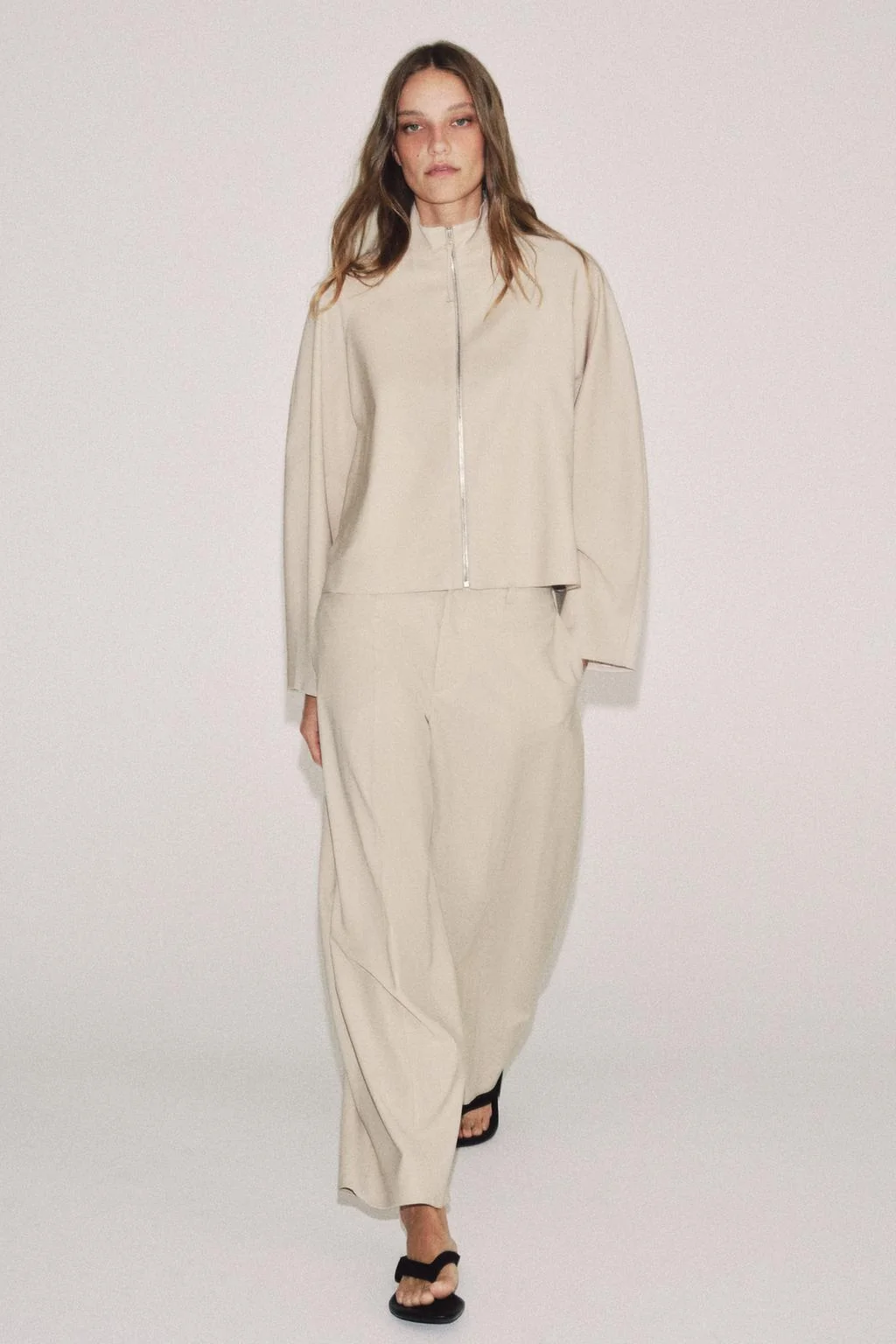 ZW COLLECTION BALLOON WOOL BLEND TROUSERS