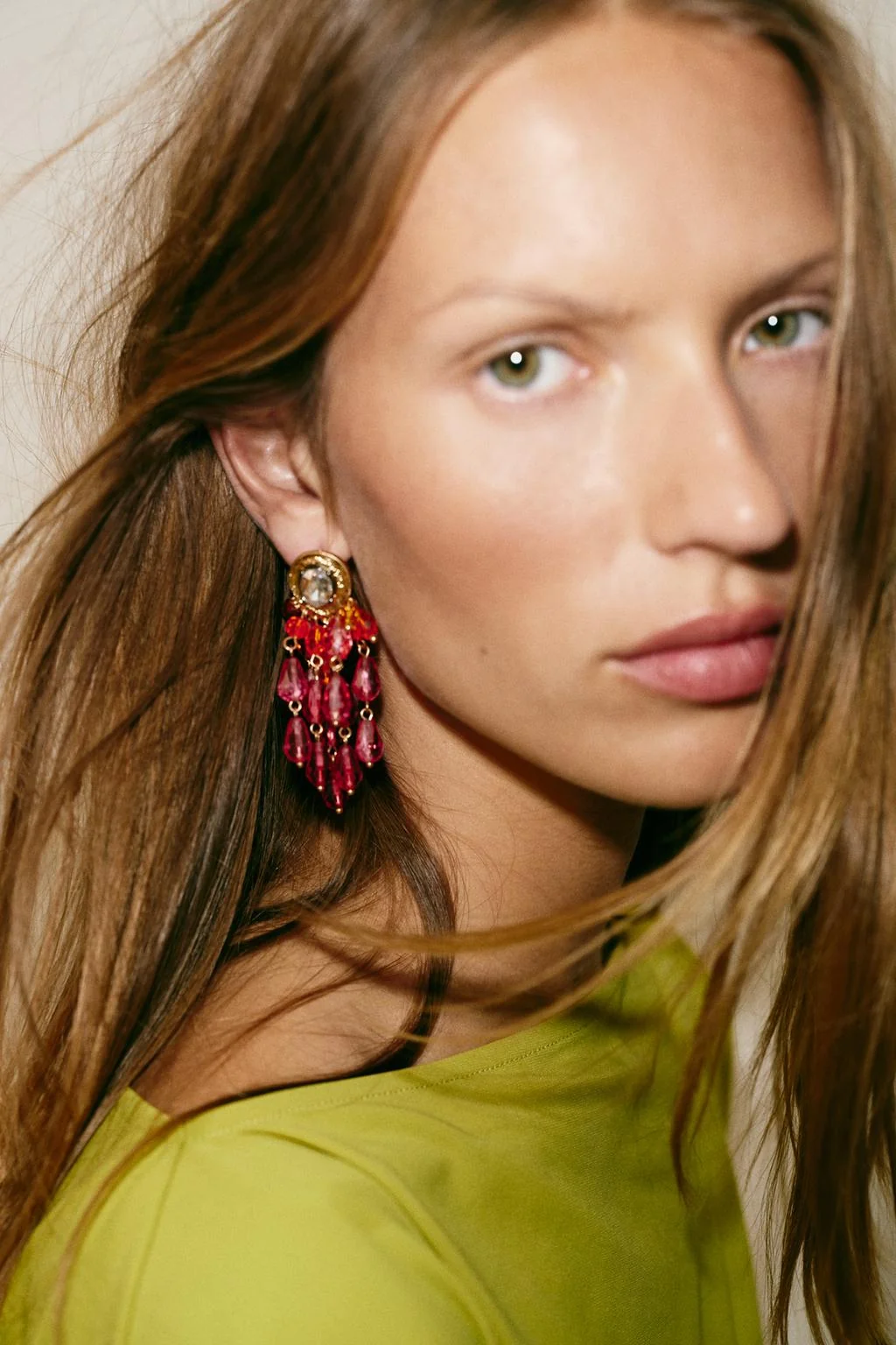 BEADED CASCADING JEWEL EARRINGS