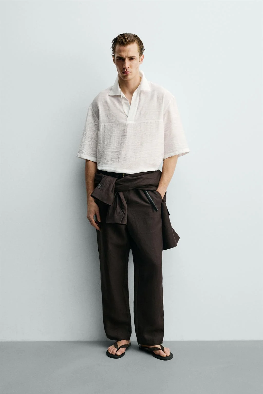 FLUID JACQUARD POLO SHIRT