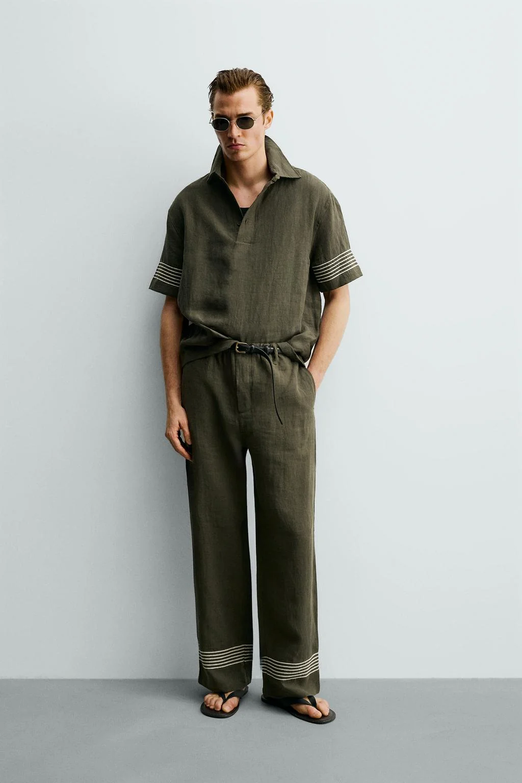 100% LINEN POLO SHIRT