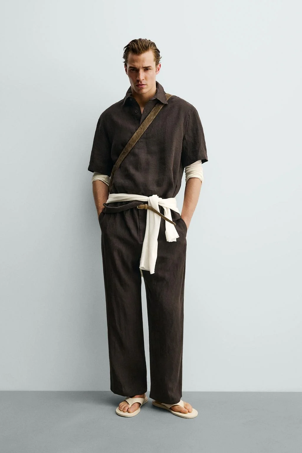 100% LINEN POLO SHIRT