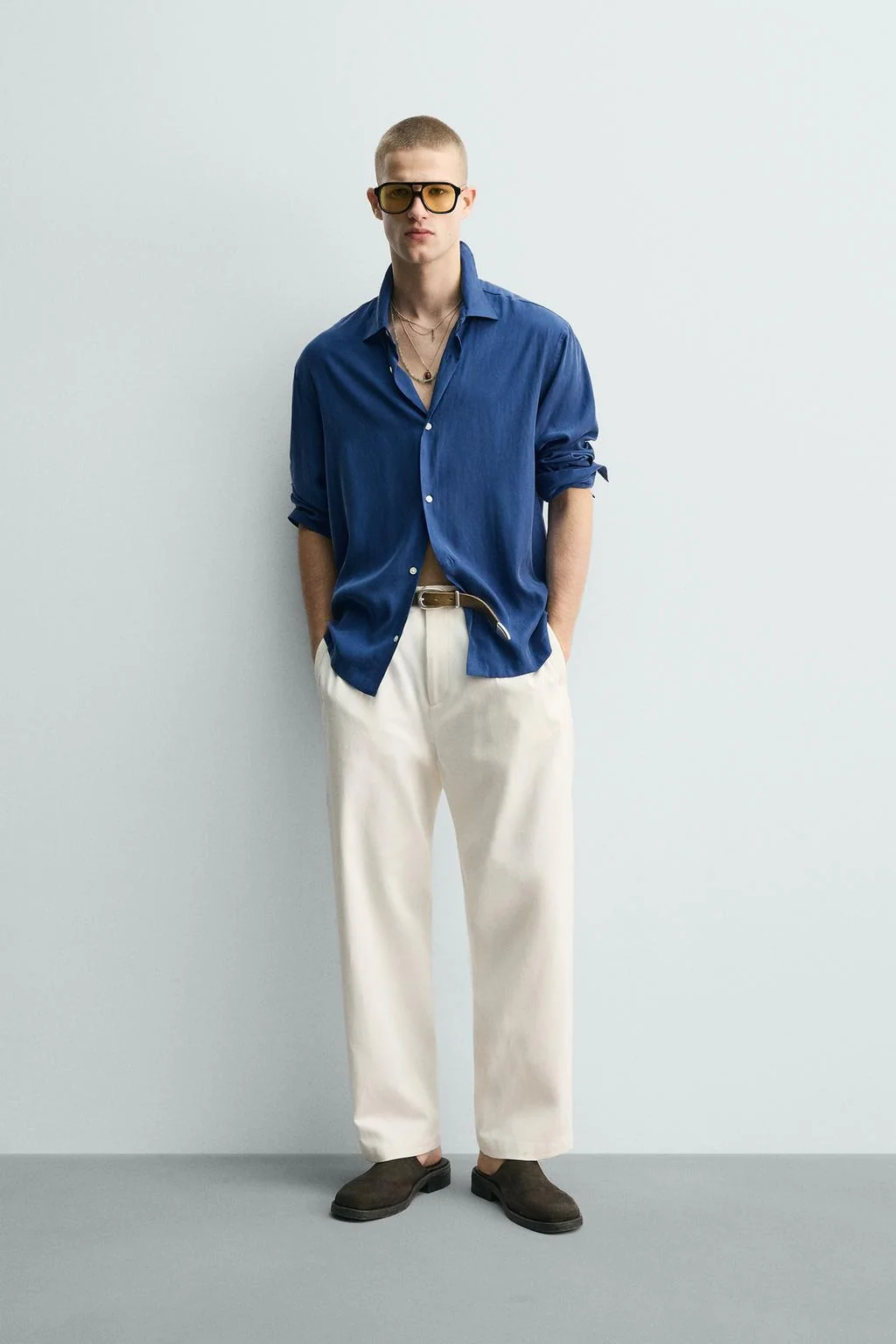 RELAXED FIT FLOWING SHIRT