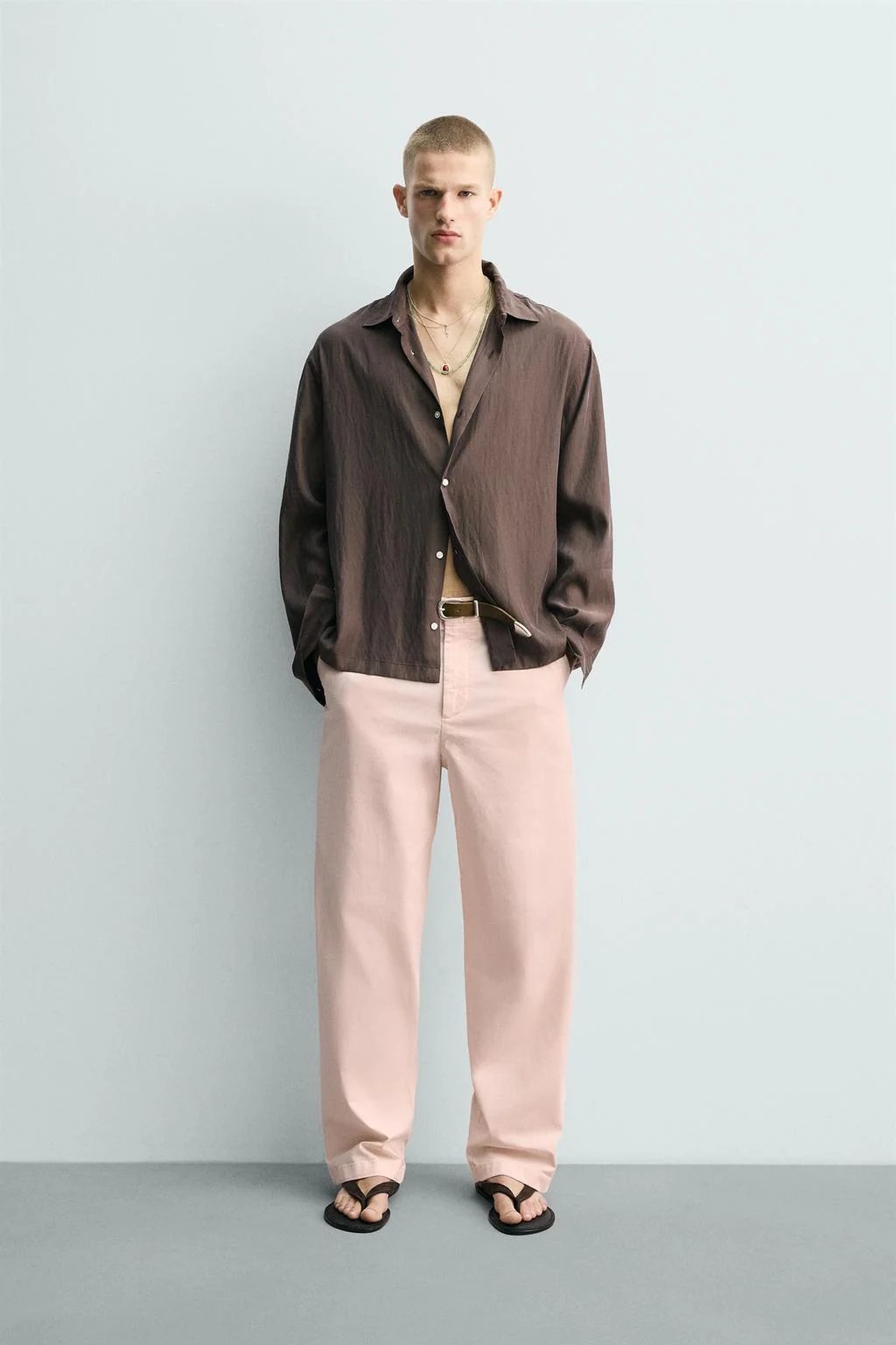 RELAXED FIT CHINO TROUSERS