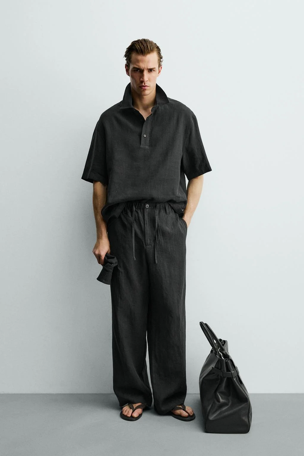 100% LINEN POLO SHIRT