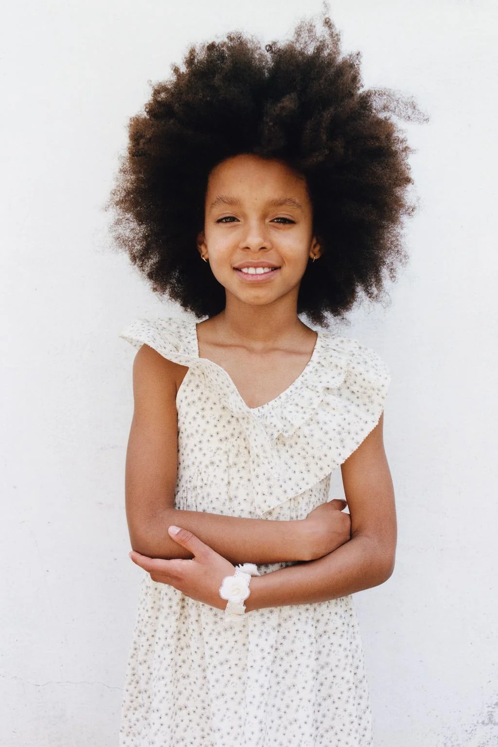 FLORAL PRINT DRESS WITH RUFFLES