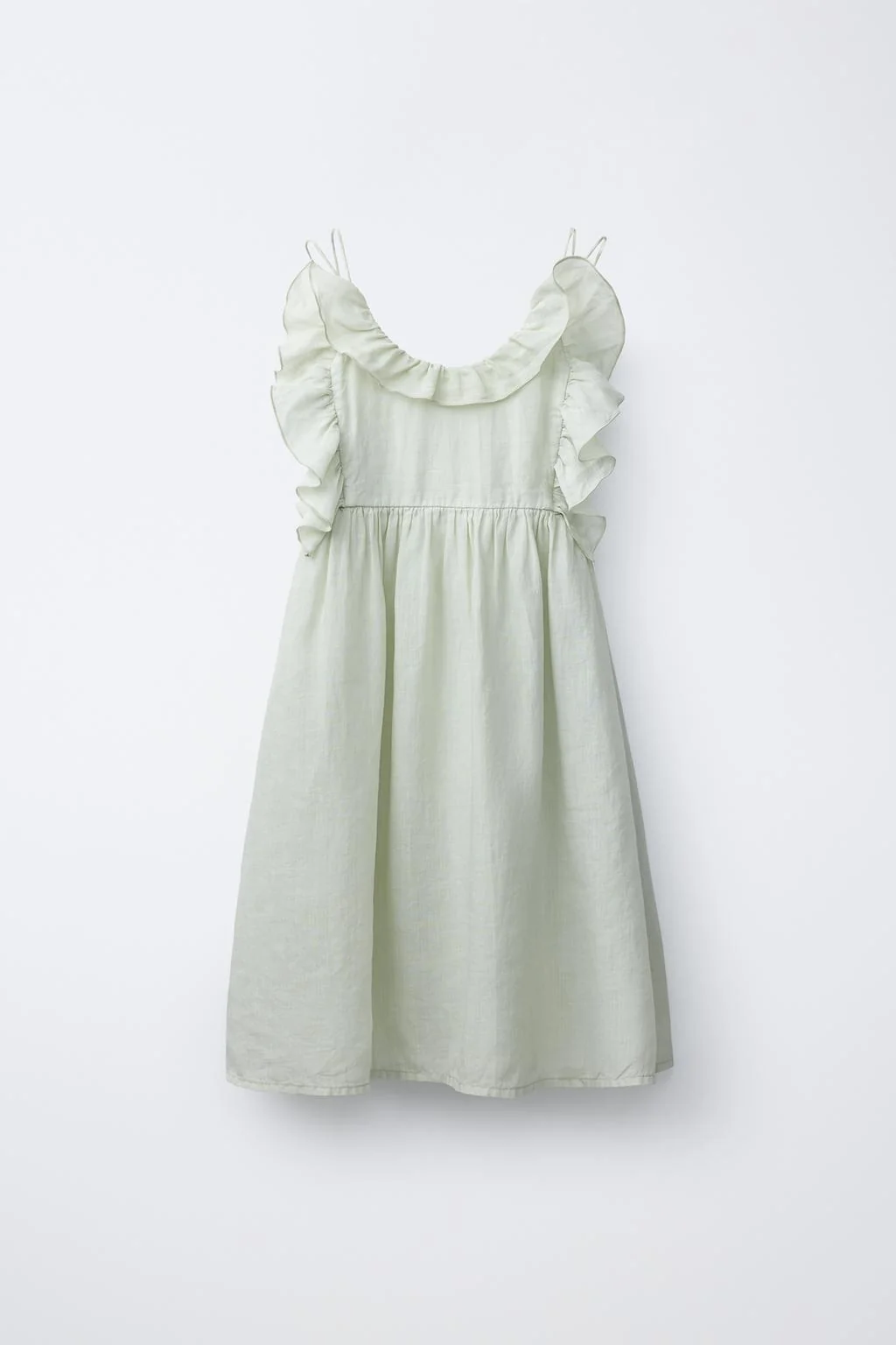 RAMIE DRESS WITH RUFFLES