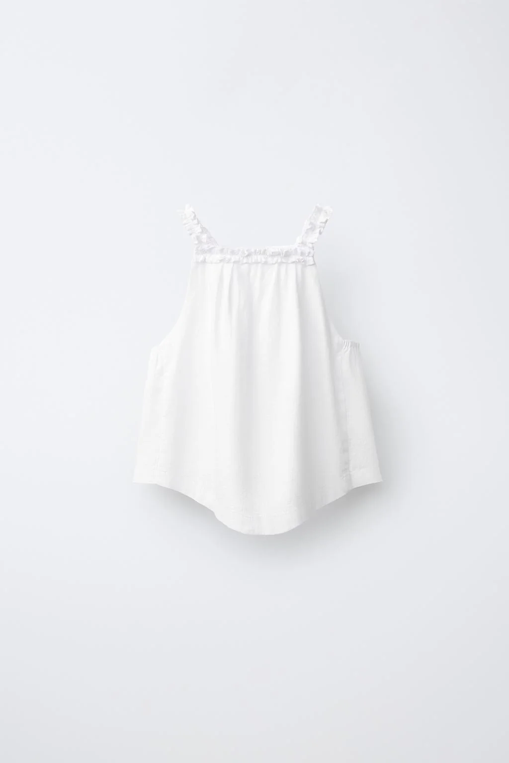 LINEN BLEND HALTER TOP