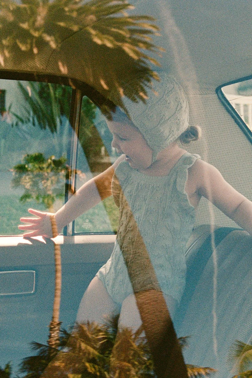 Льняной трикотажный ромпер с оборками — Ромпера