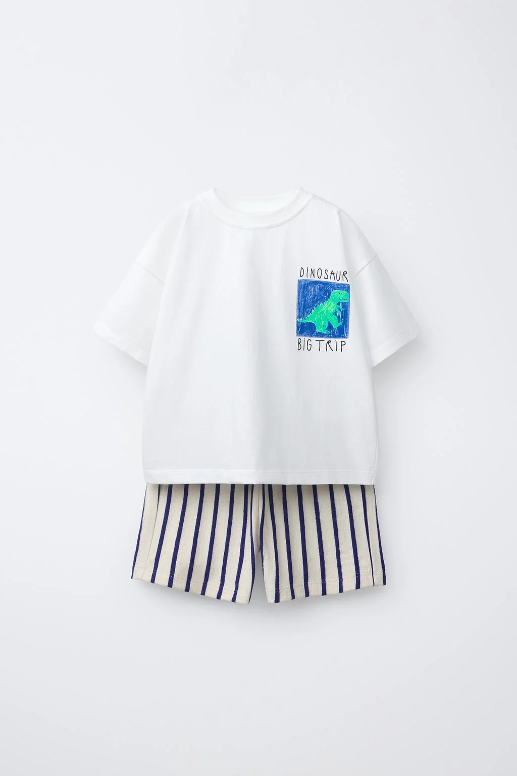 CAR PRINT T-SHIRT AND BERMUDA SHORTS SET