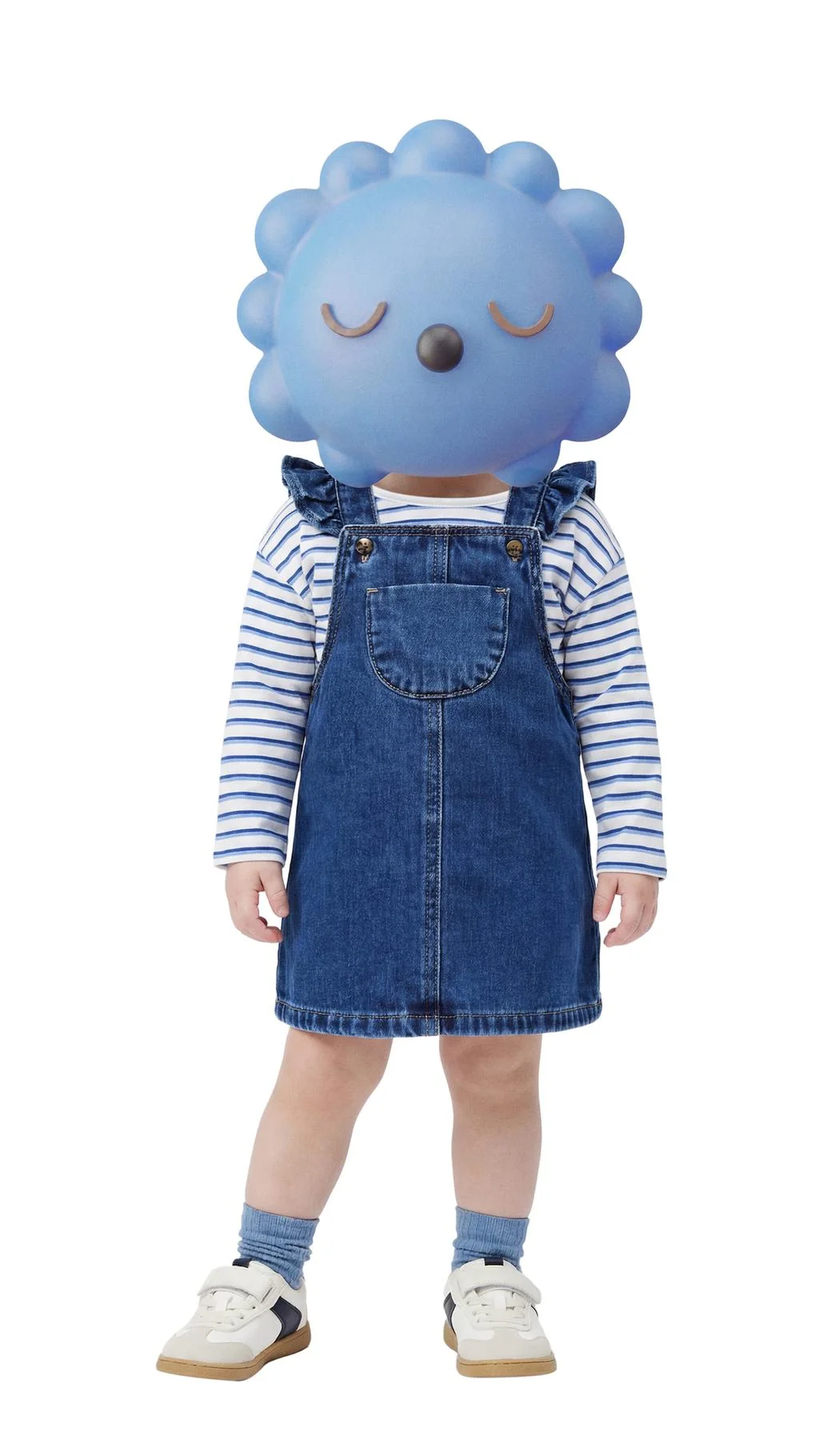 Набор из 3 футболок в полоску с вышитым слоганом