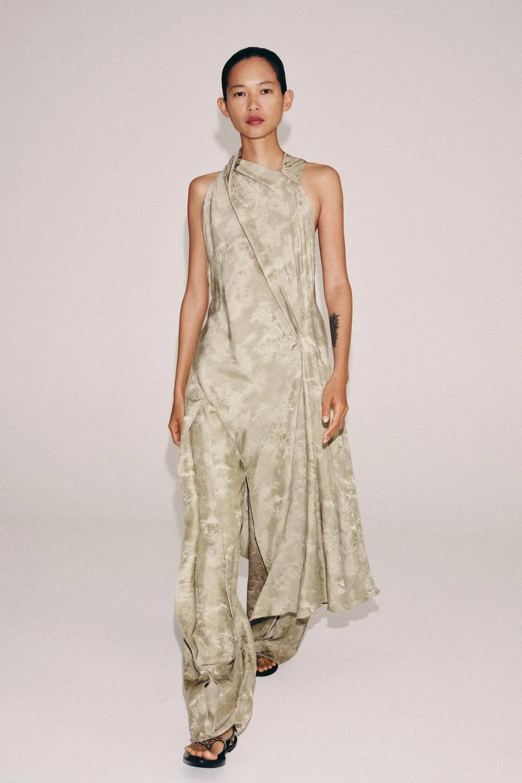 ZW COLLECTION ASYMMETRIC JACQUARD TOP