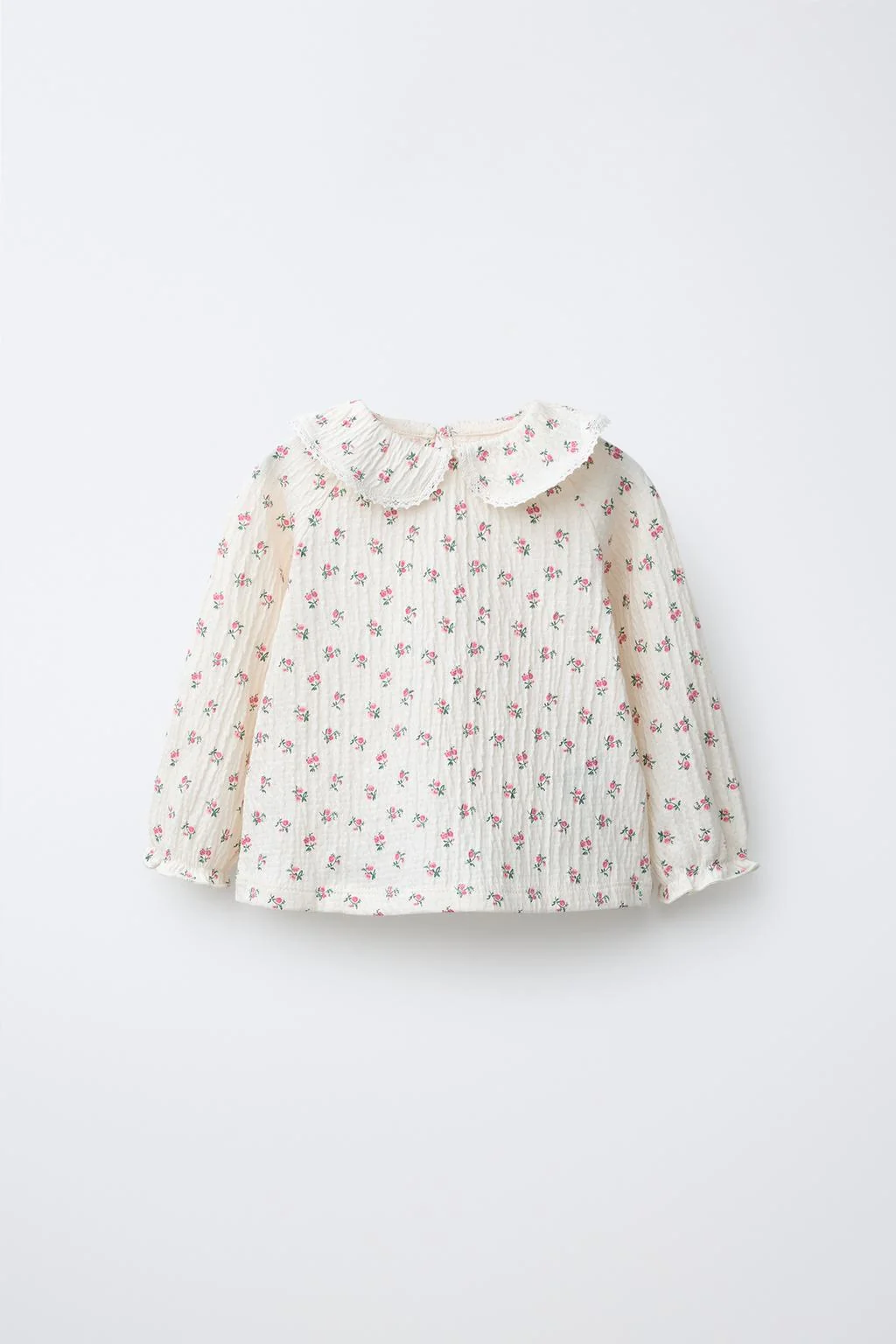 Текстурированная цветочная футболка