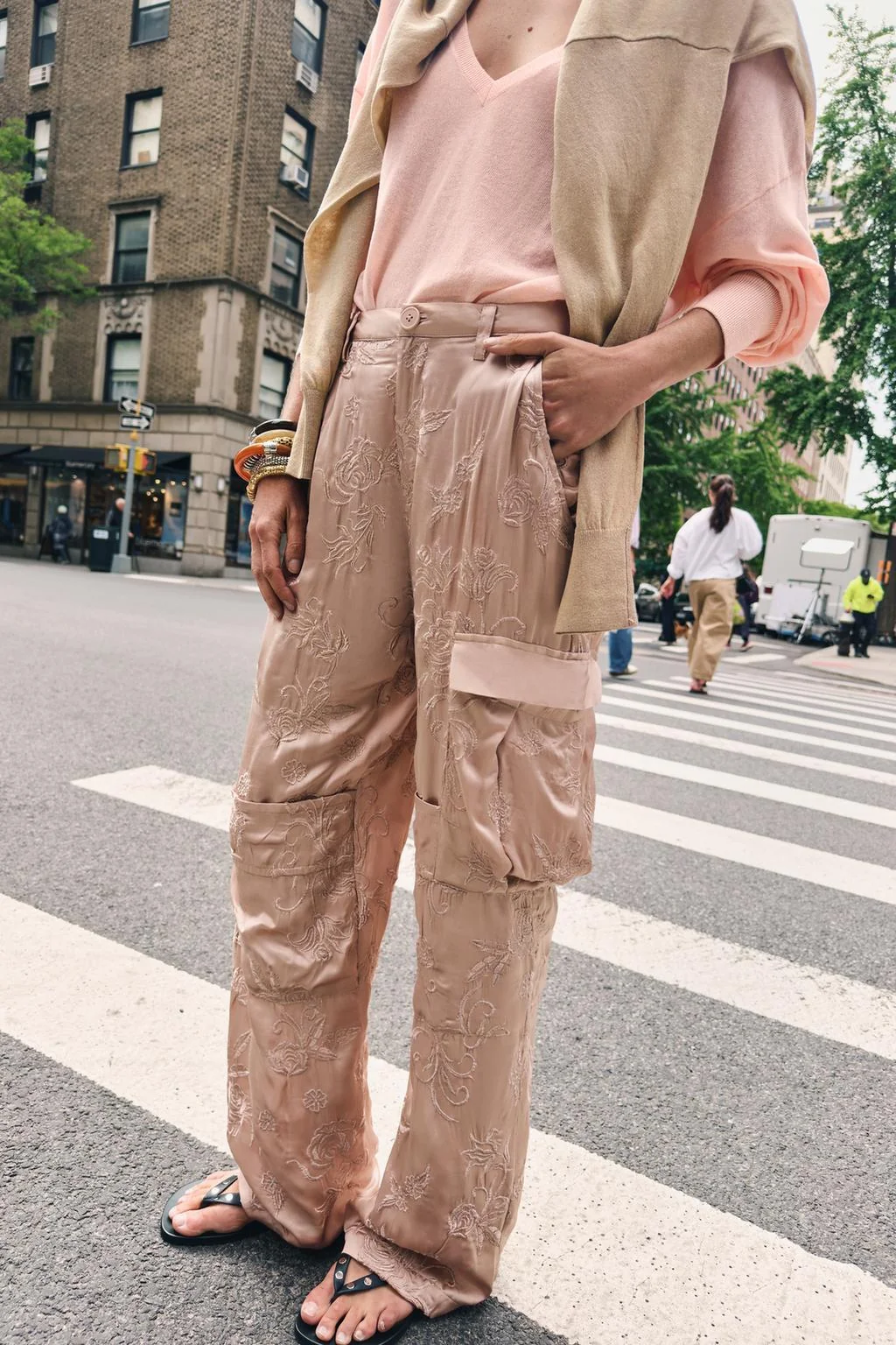 ВЫШИТЫЕ БРЮКИ КАРГО ZW COLLECTION