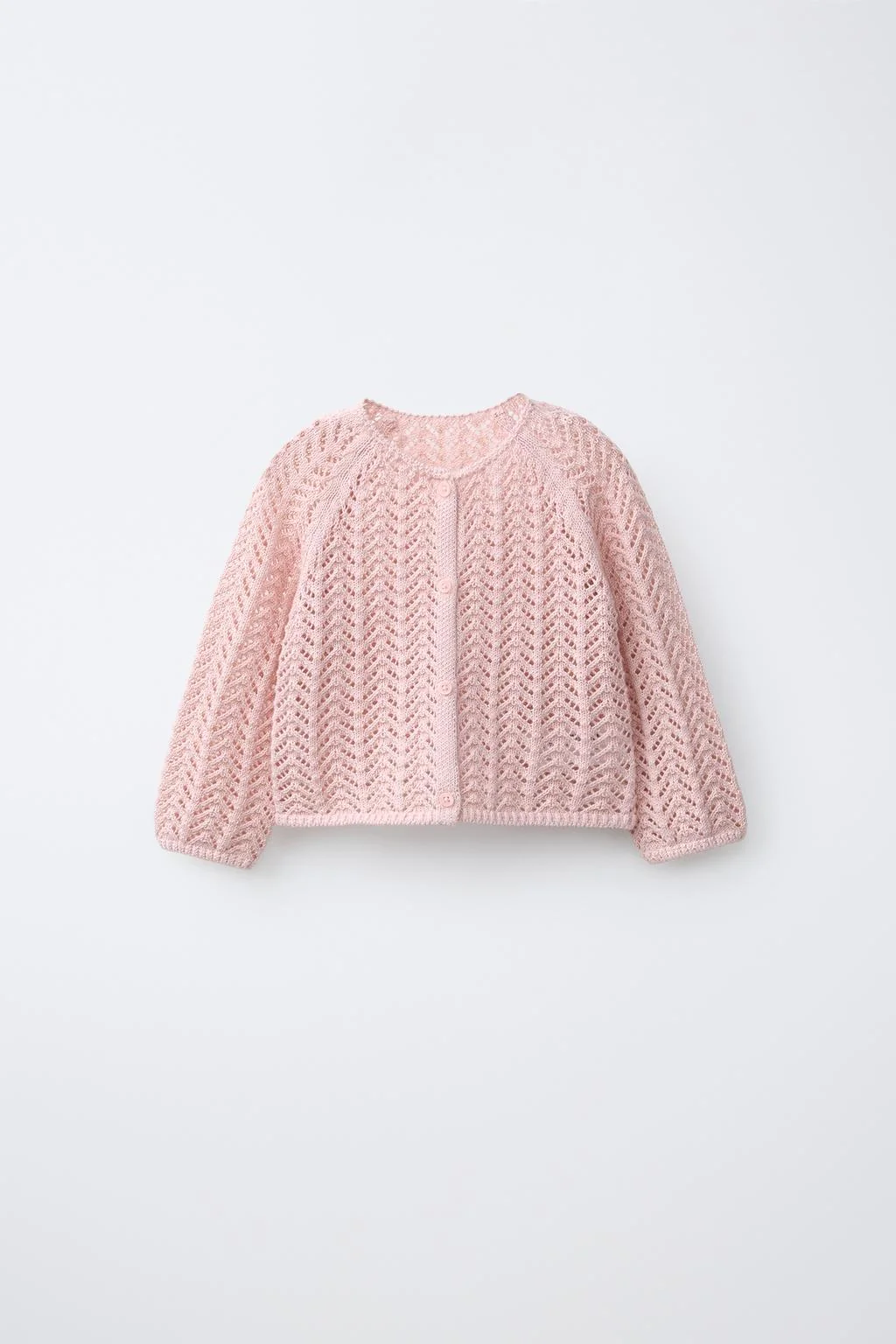 Кардиган с ажурной вязкой