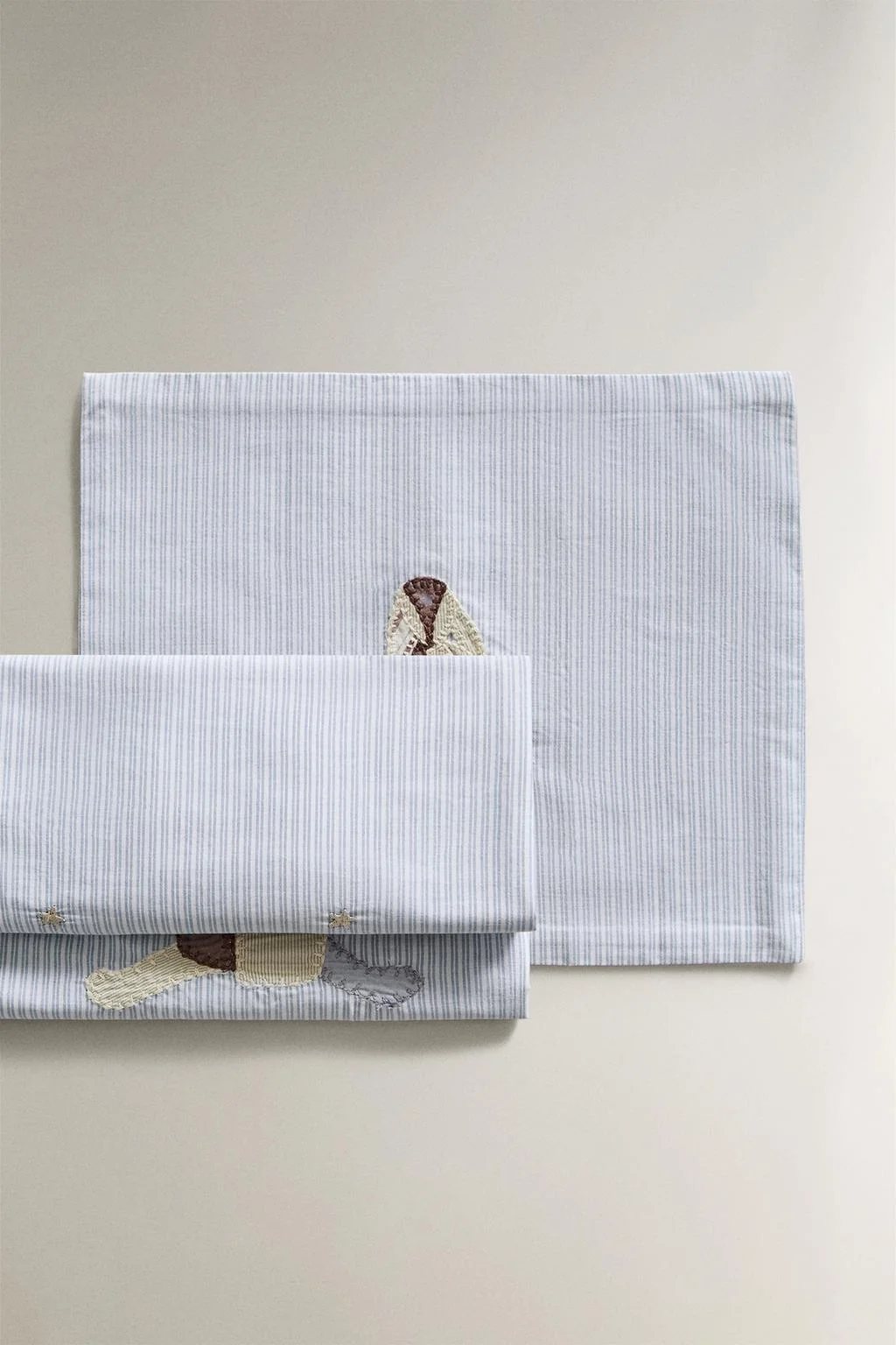 Набор из простыни и наволочки для мини-люльки с кроликом