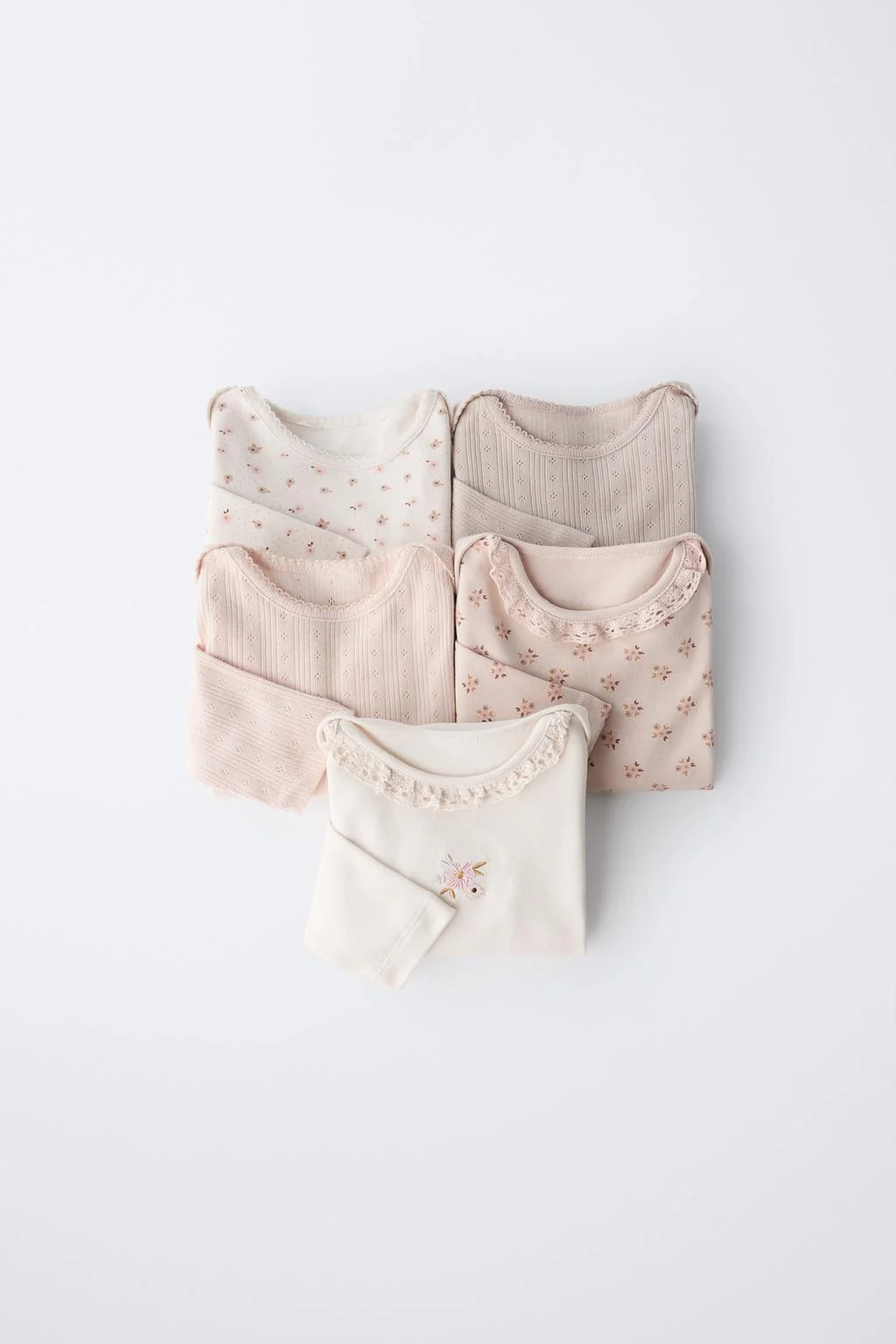 Набор из 5 боди с цветочным принтом — Нижнее белье | Боди