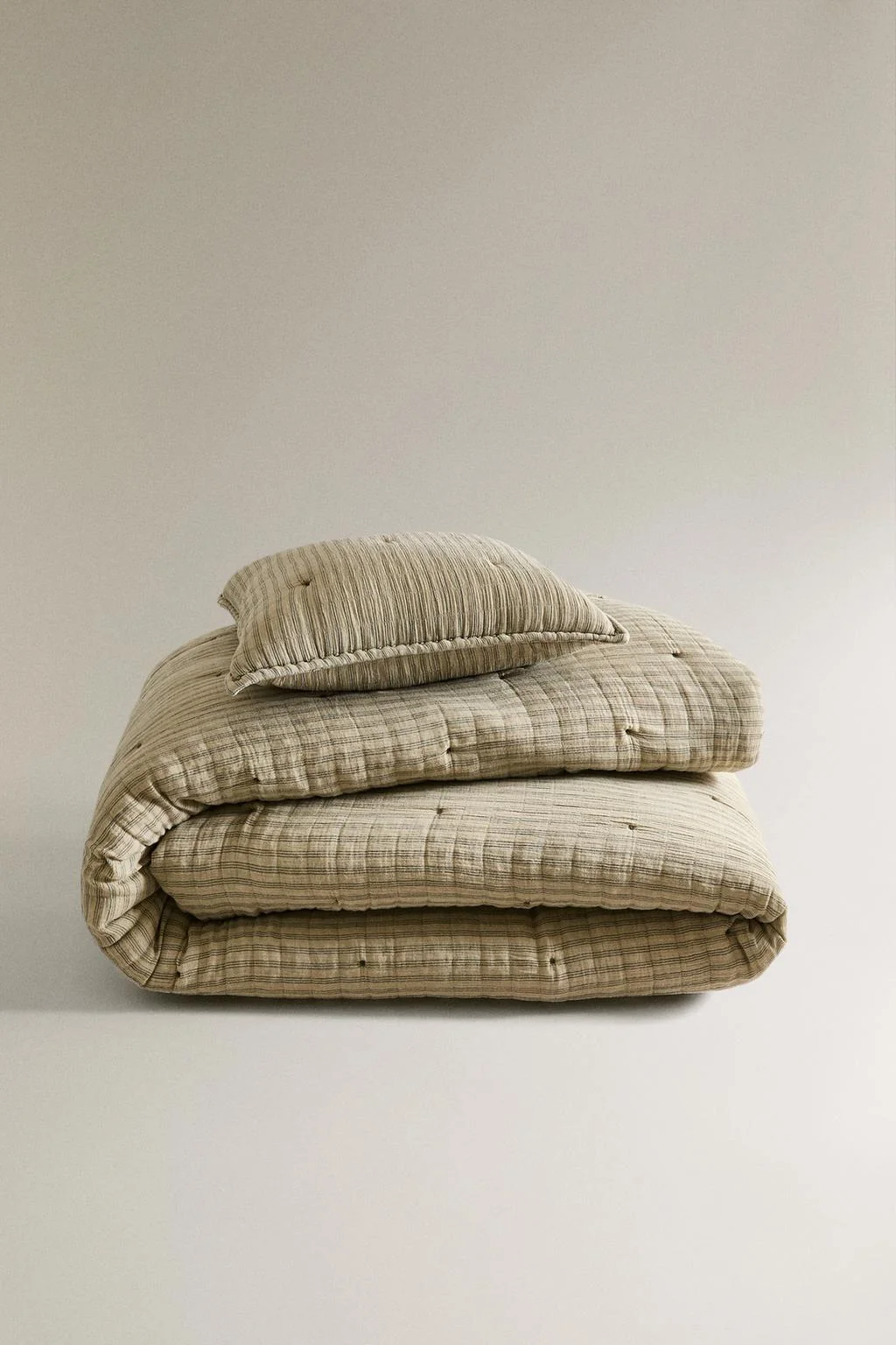 Детское хлопковое стеганое одеяло в тонкую полоску — Оборотка для кресла