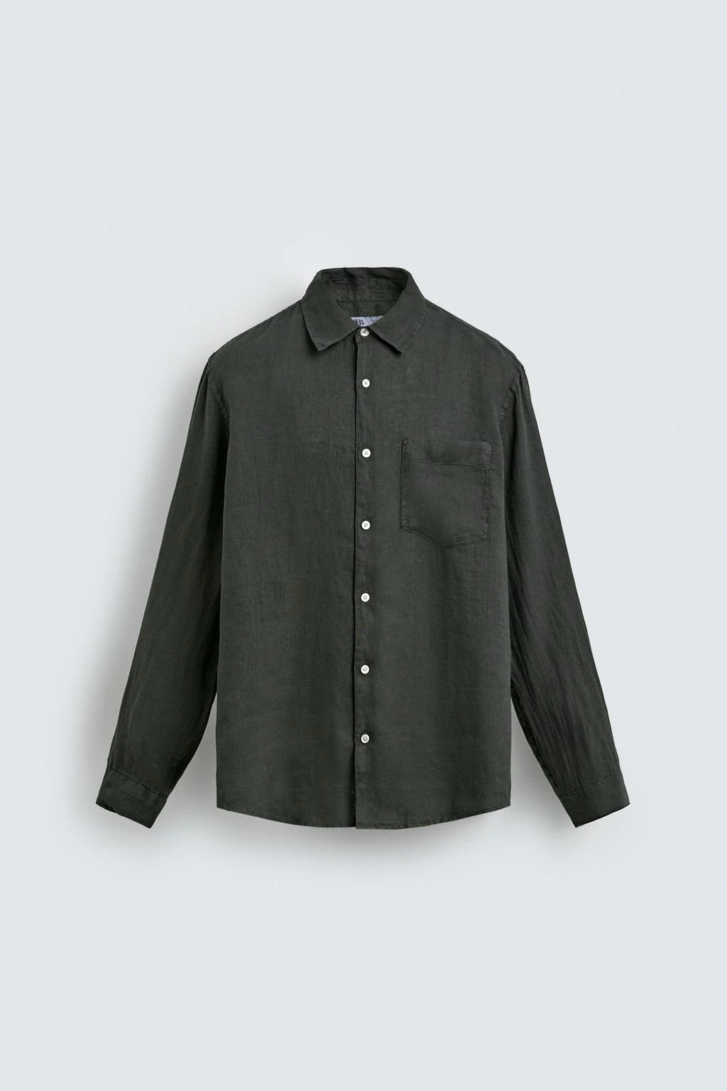 REGULAR FIT 100% LINEN SHIRT