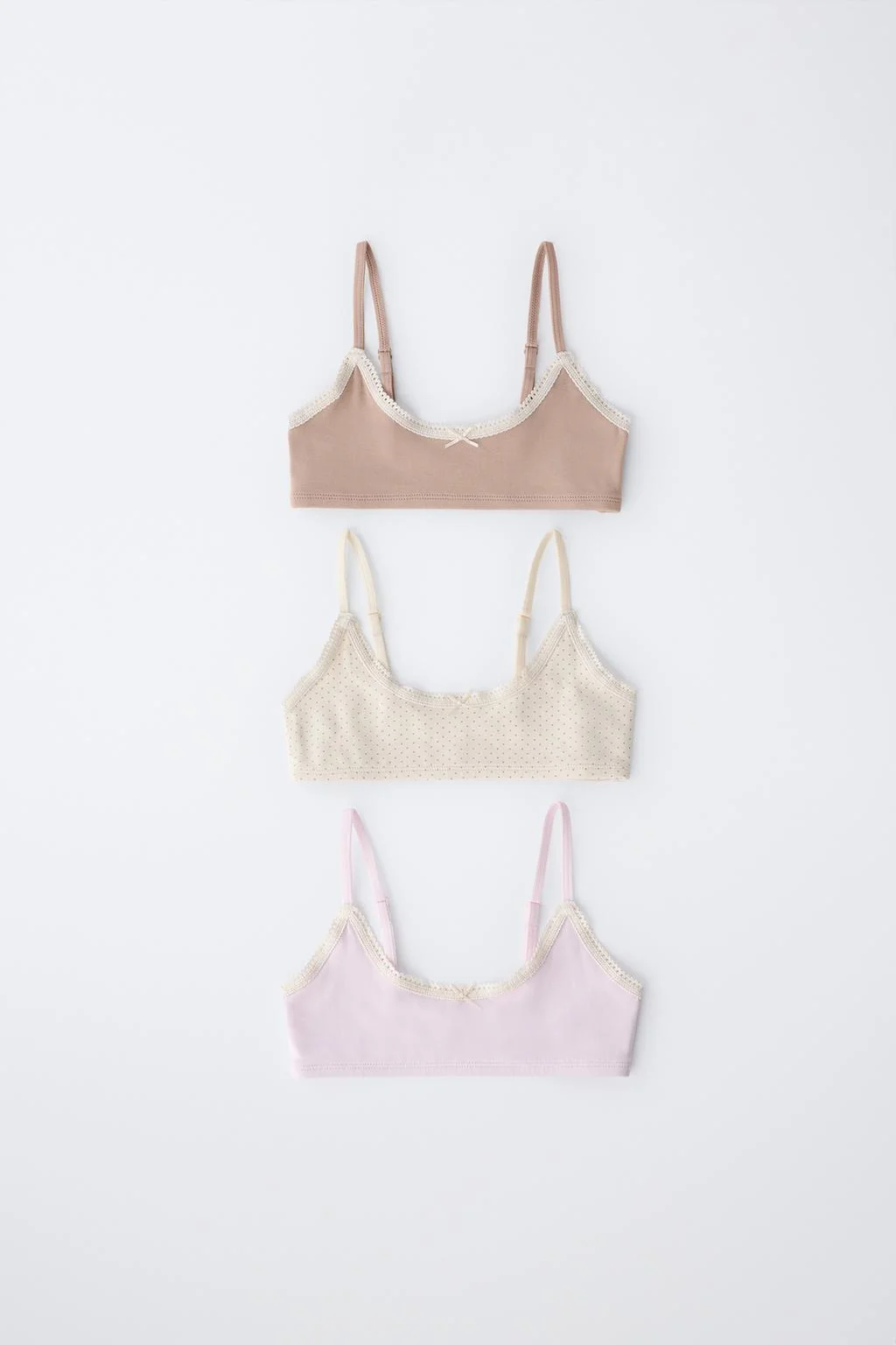 9-14 лет / Набор из 3 топов с горошком — Нижнее белье