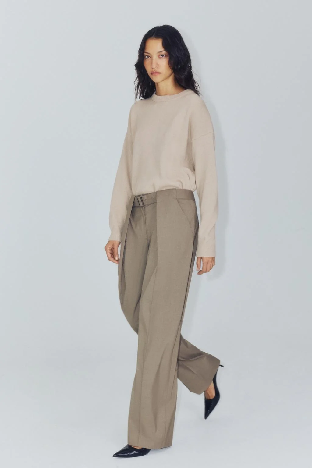 ZW COLLECTION плиссированные брюки с поясом
