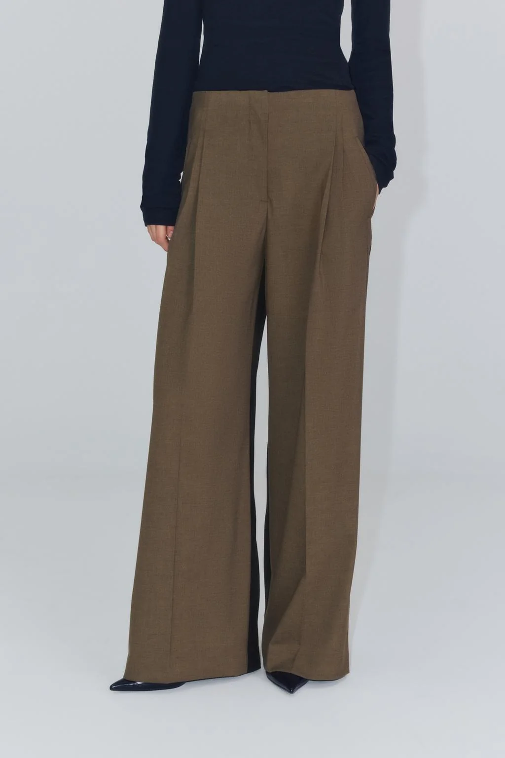 ZW COLLECTION комбинированные плиссированные брюки