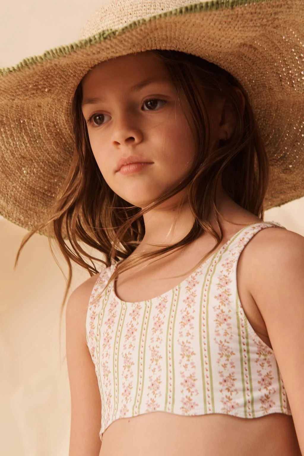 Бикини с цветочным принтом и волнистым краем, лимитированная серия — 6-14 лет | девочка