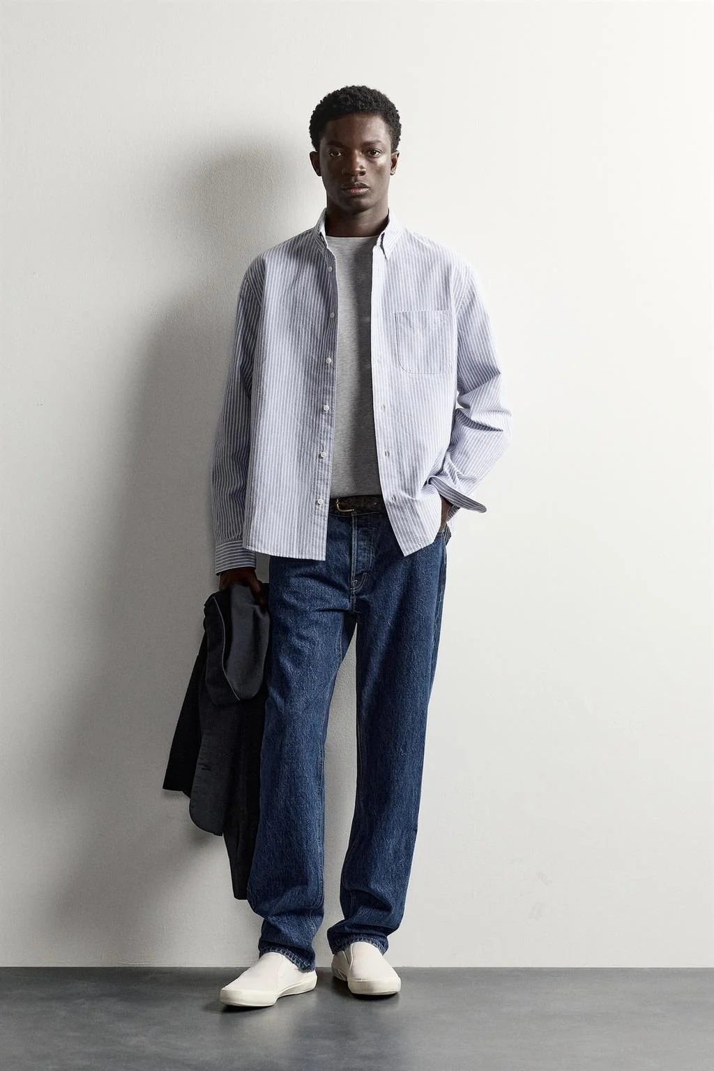 Рубашка Regular Fit Oxford текстурированная