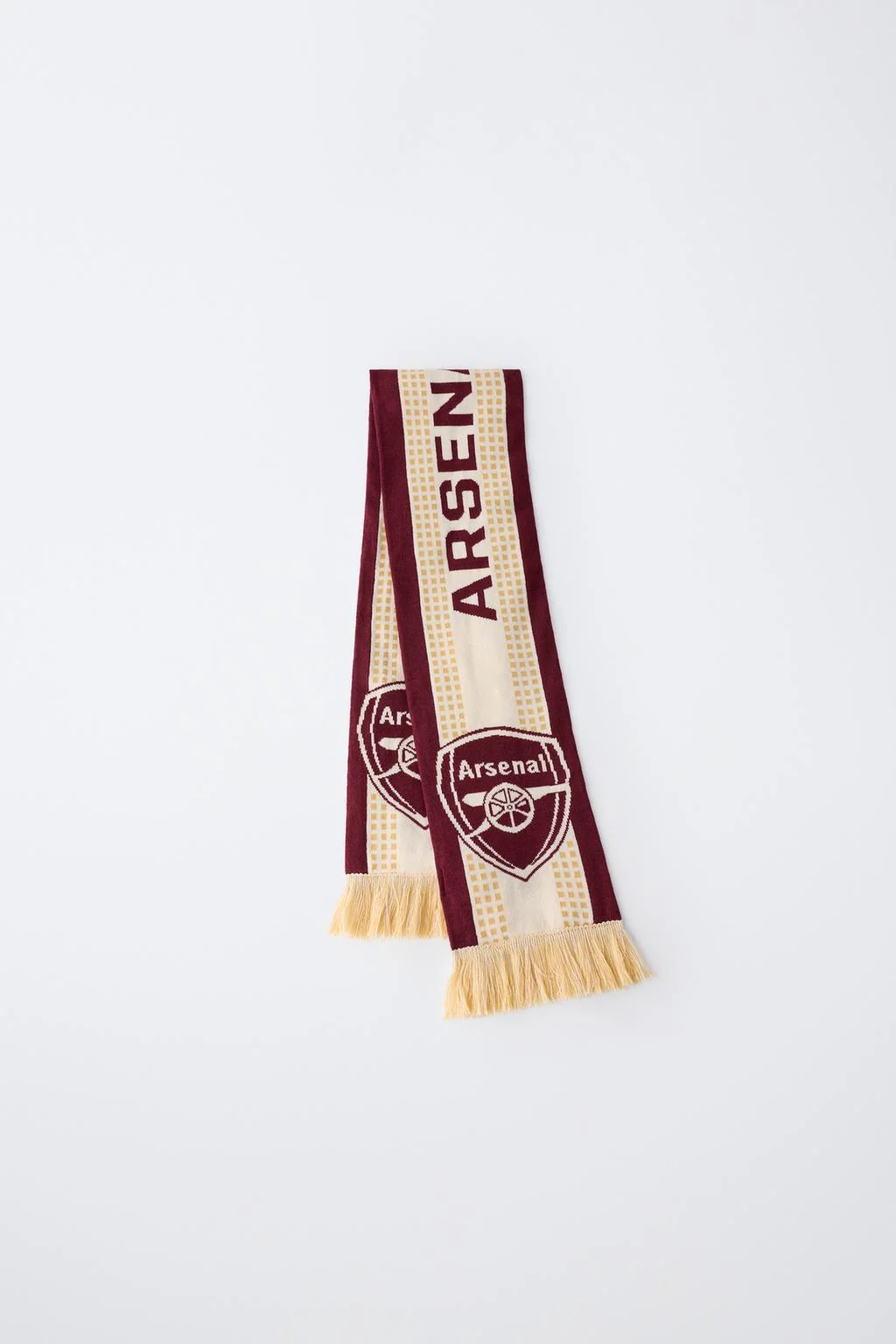 Шарф из трикотажа с бахромой и принтом ARSENAL F.C. ©