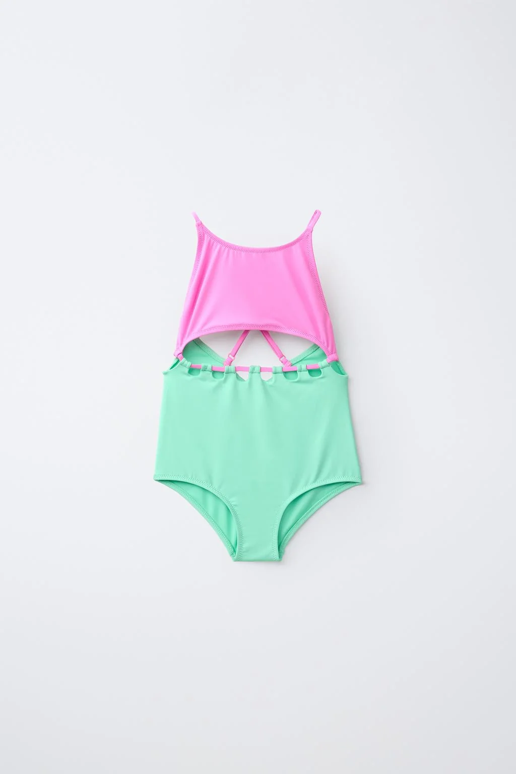 Возраст 6–14 лет / Купальник с узлами и вырезами — 6-14 лет | девочка