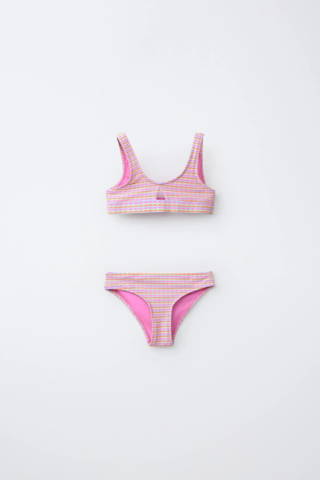 6–14 лет / Структурированное полосатое бикини — 6-14 лет | девочка