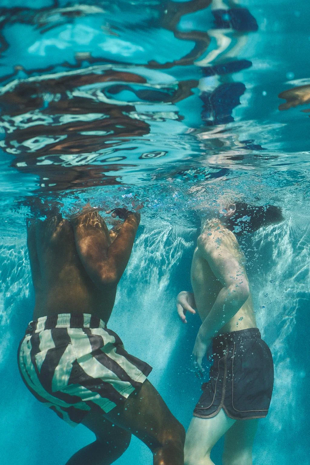 2-6 лет / Контрастные полосатые шорты для плавания — 1½ - 6 лет | мальчик