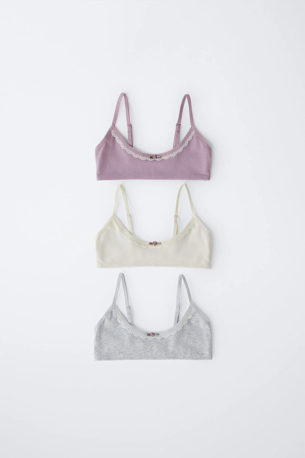 9-14 лет / Набор из 3 кружевных топов — Нижнее белье