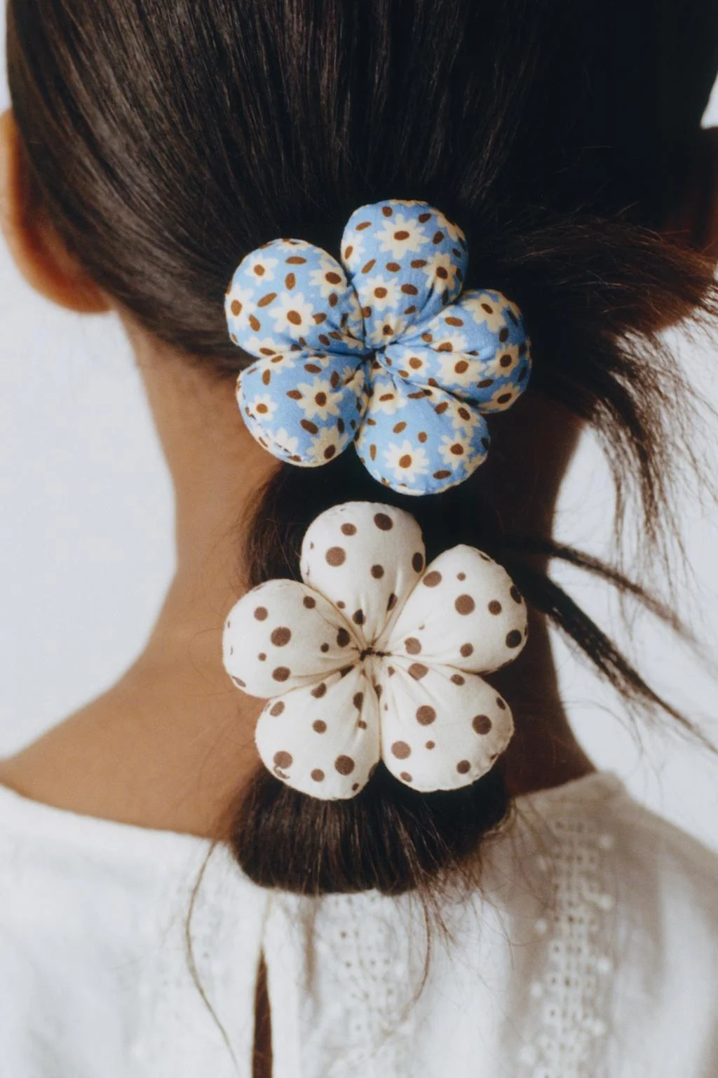 Набор из 2 резинок для волос с цветочным принтом